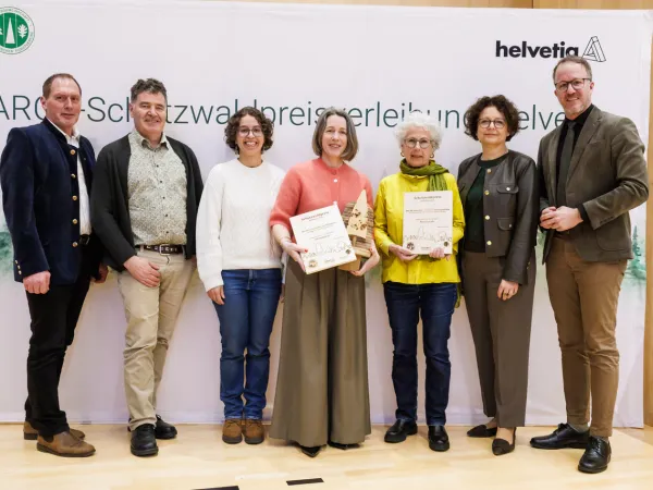 Bertilla bei der Preisvergabe