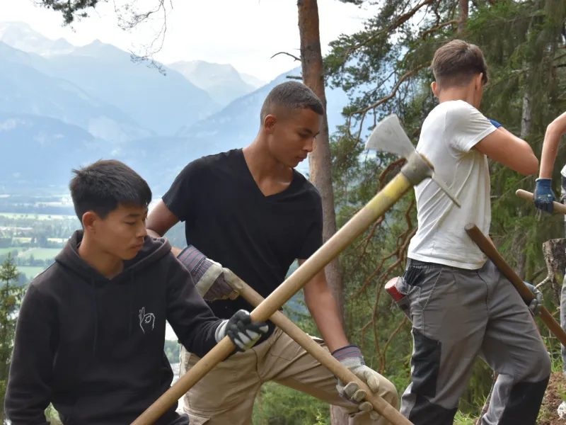 Freiwillige Jugendliche